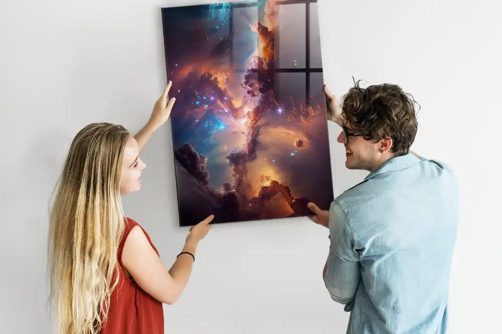 Mágneses fali tábla űrgalaxis mintával