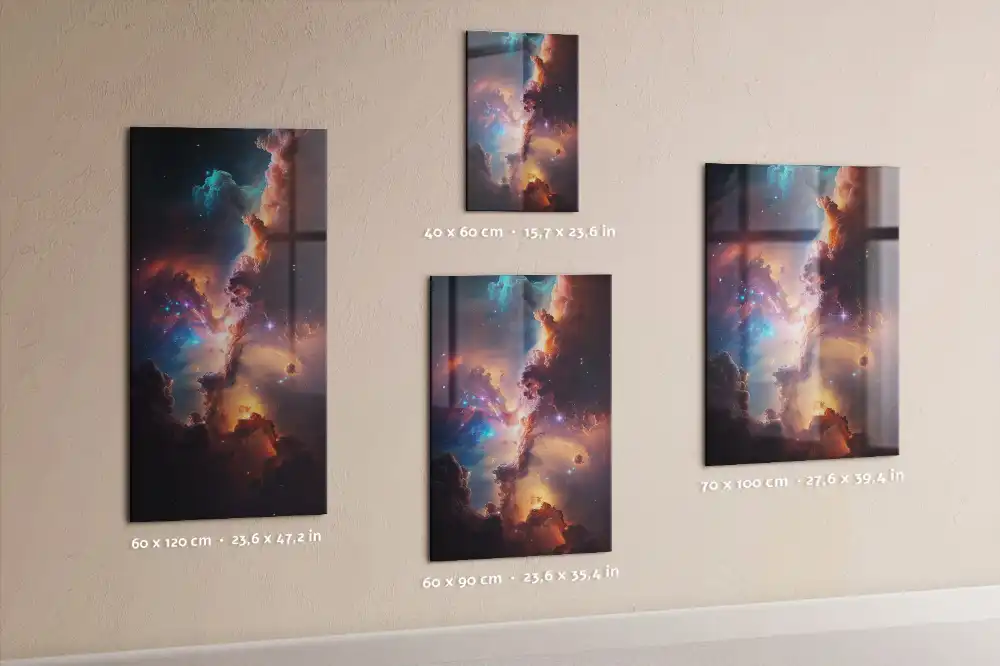 Mágneses fali tábla űrgalaxis mintával