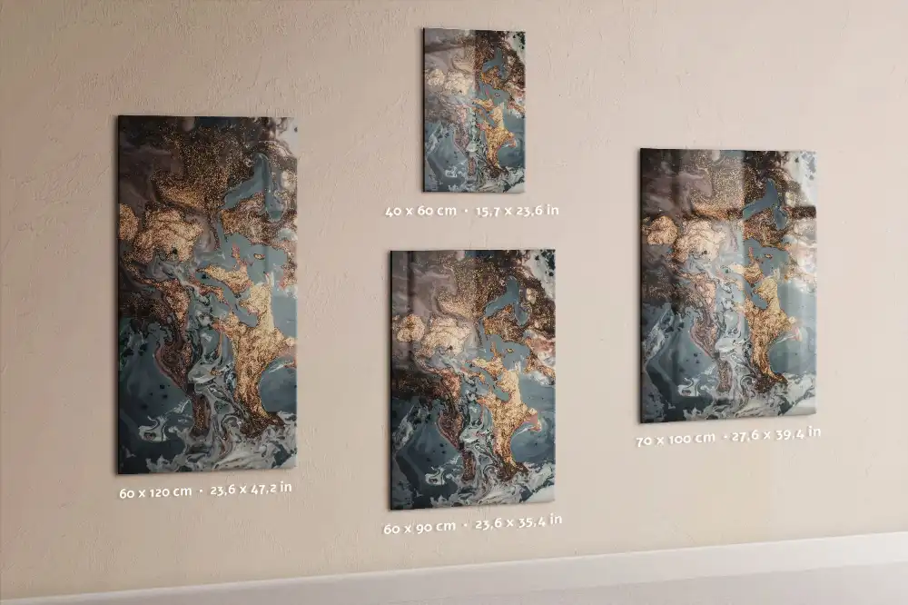 Művészi márványmintás mágneses fali tábla