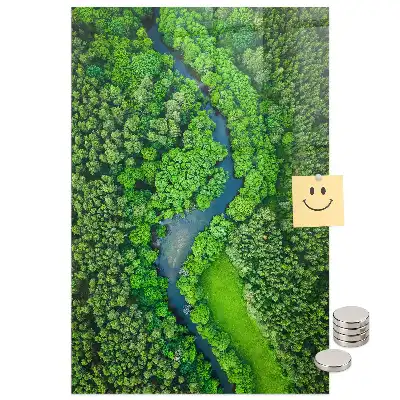 Erdei folyó mintás mágnestábla