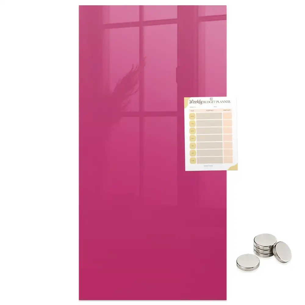 Erős rózsaszín mágneses fali tábla