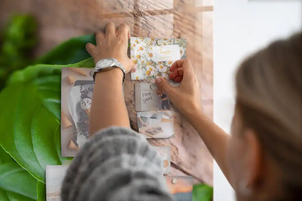 Bazsalikomleveles mágnestábla
