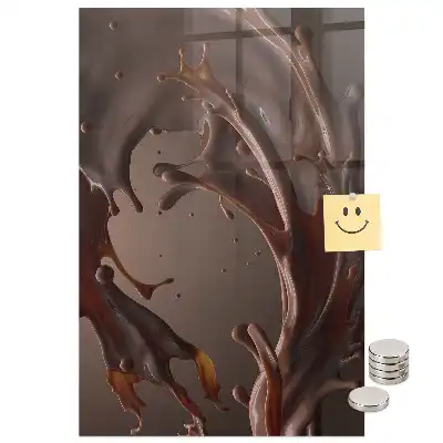 Mágneses fali tábla csokoládétej mintával