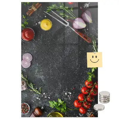 Mágneses pizzafeltét készlet fali táblához