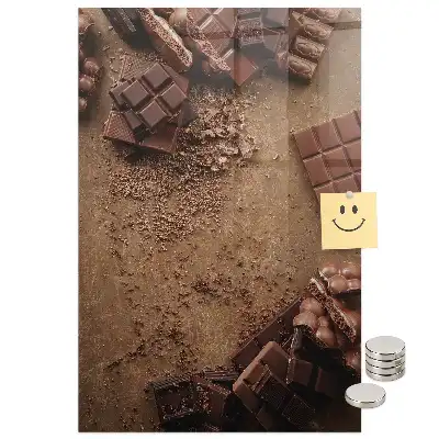Mágneses üvegtábla csokoládé színben