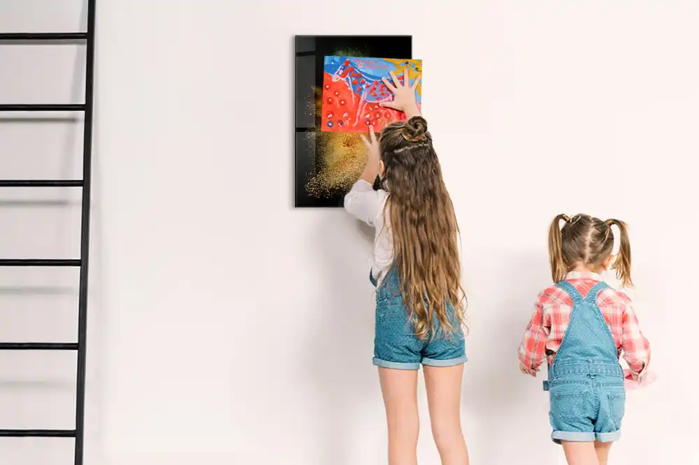 Mágneses üveg fűszerrobbanás fali tábla