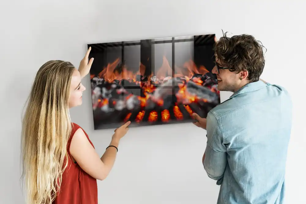 Grill tűz mintás mágneses tábla