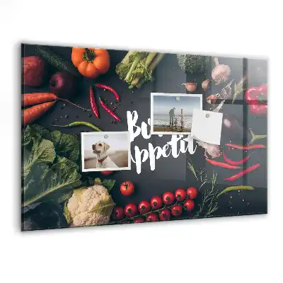 Bon appetit feliratú mágneses emlékeztető tábla