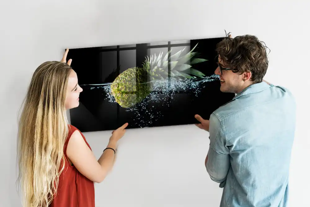 Egzotikus gyümölcs mintás mágneses tábla
