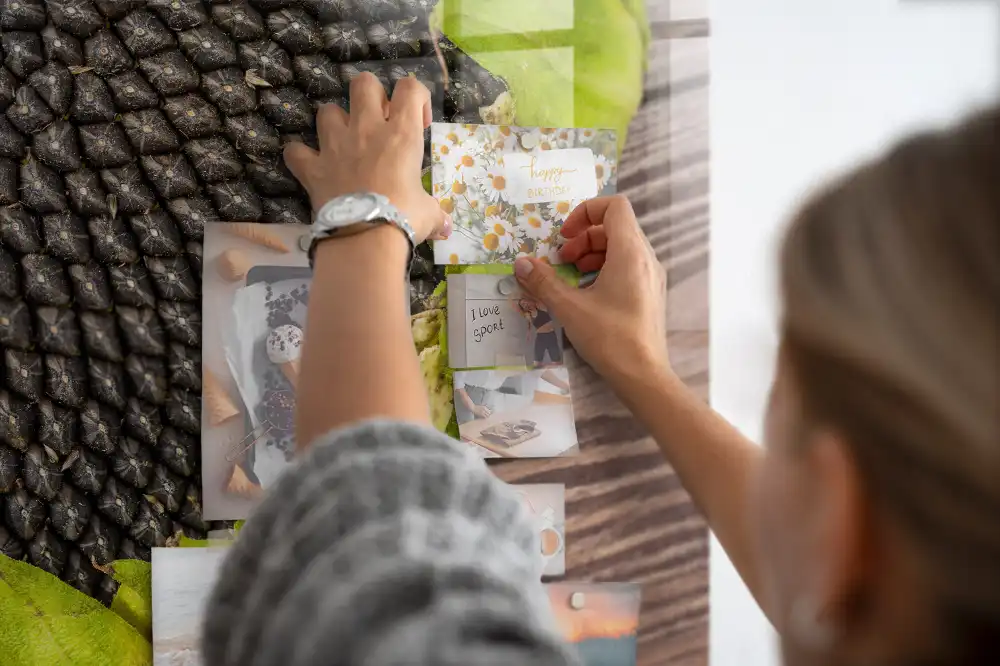 Mágneses emlékeztető tábla sárga virág mintával