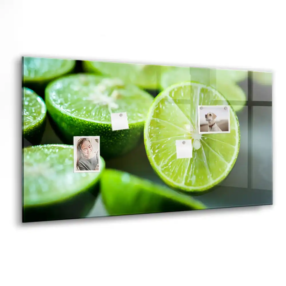 Mágneses tábla lime szeletes mintával
