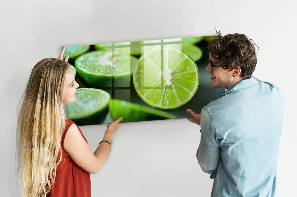 Mágneses tábla lime szeletes mintával