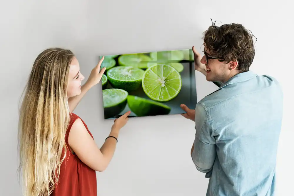 Mágneses tábla lime szeletes mintával