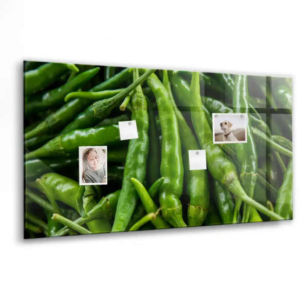 Mágneses zöldpaprika alakú emlékeztető tábla