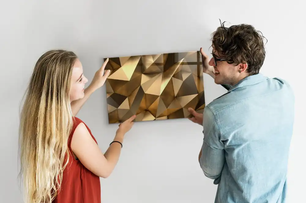 Geometriai absztrakció mintás mágneses tábla