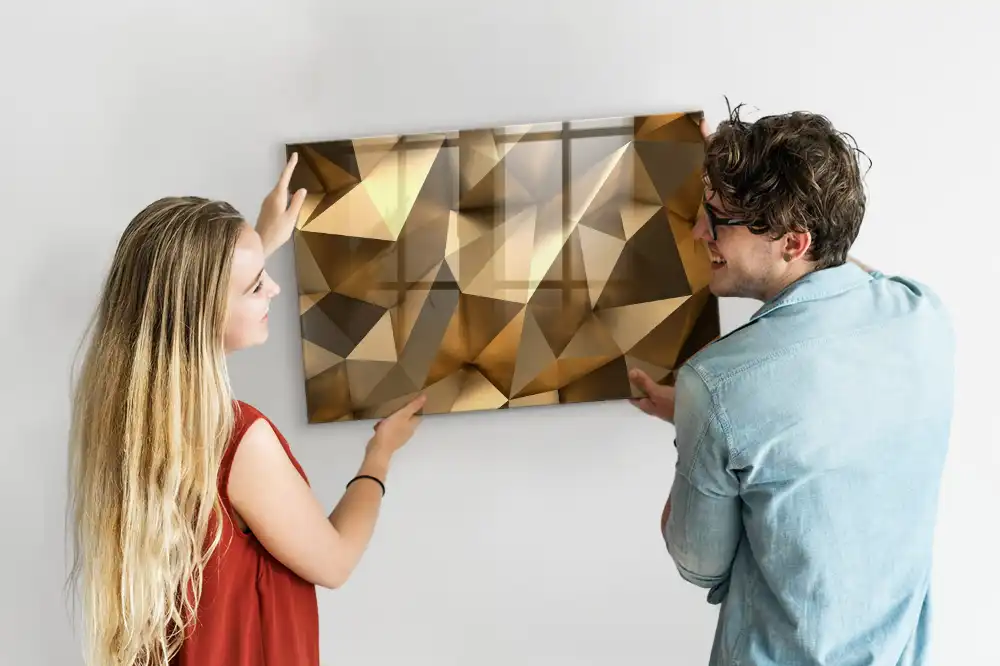 Geometriai absztrakció mintás mágneses tábla