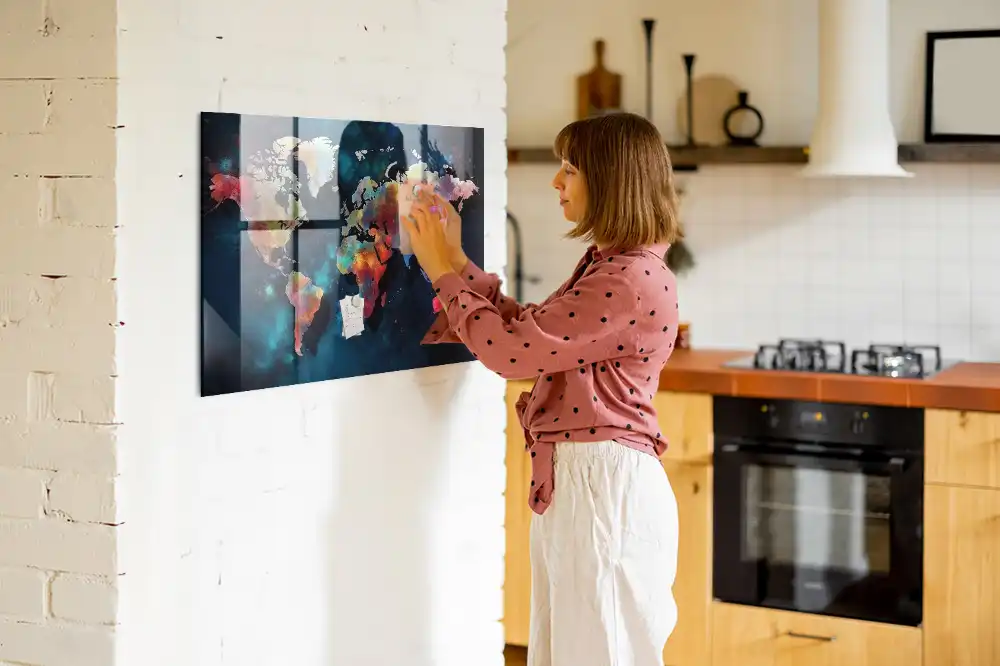 A világ geometriája mágneses emlékeztető tábla