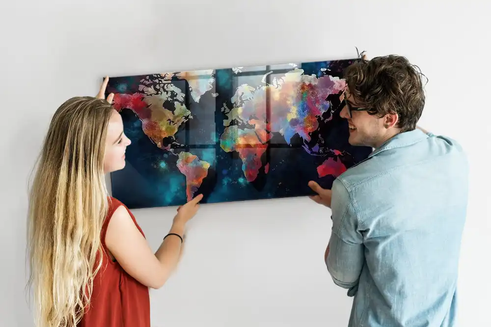 A világ geometriája mágneses emlékeztető tábla
