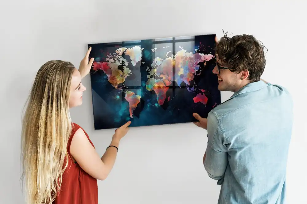 A világ geometriája mágneses emlékeztető tábla