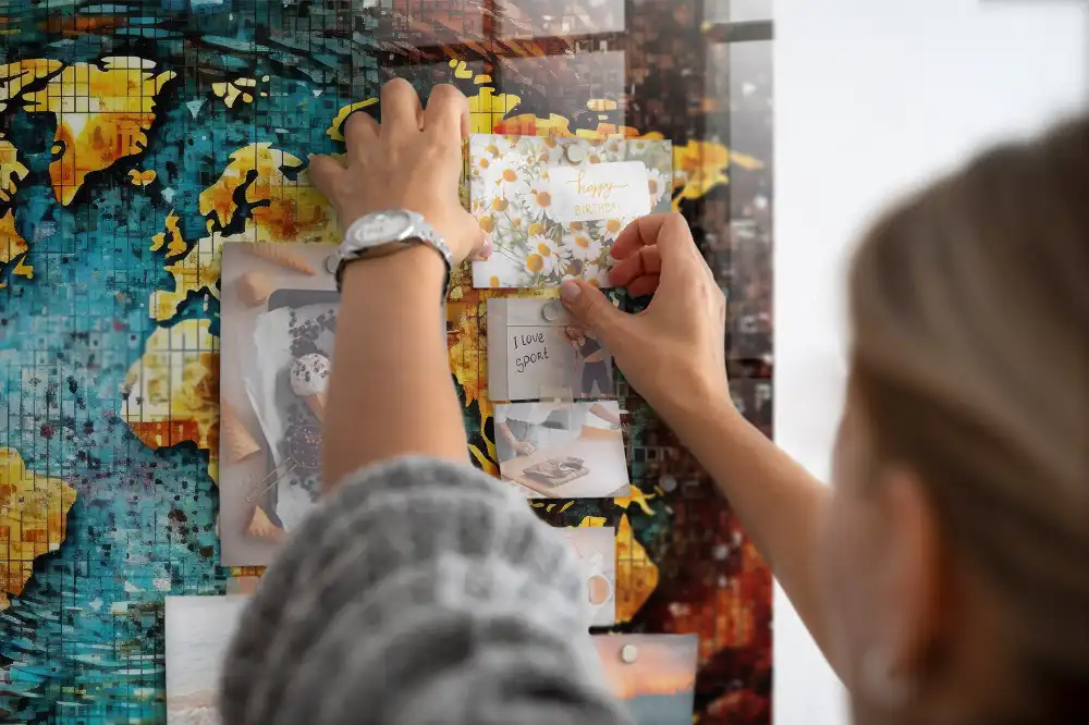 Kozmikus káosz mágneses emlékeztető tábla
