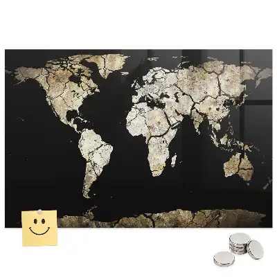 Mágneses világtérkép falitábla