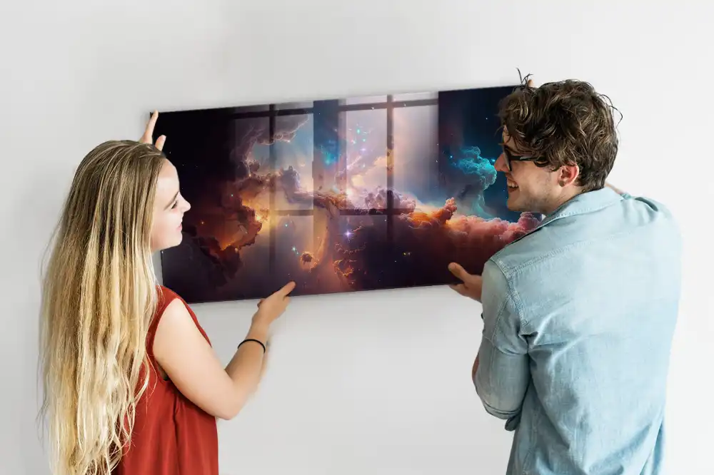 Mágneses tábla kozmikus univerzum mintával