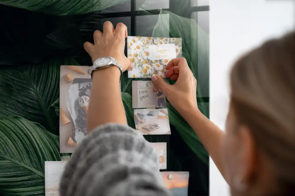 Egzotikus szörnyeteg mintás mágneses emlékeztető tábla