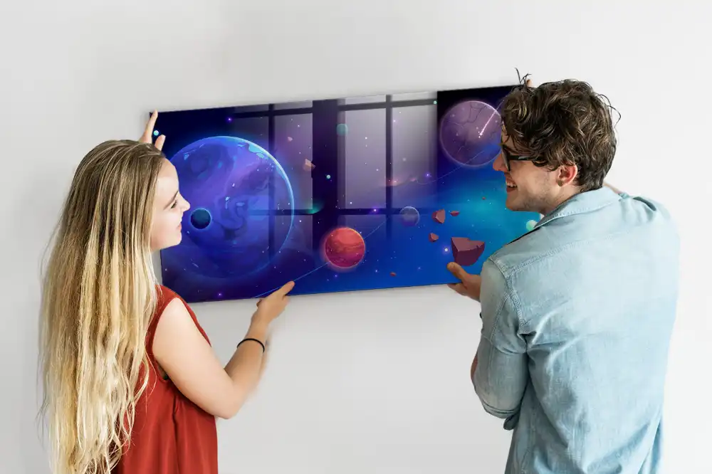 Mágneses naprendszer emlékeztető tábla