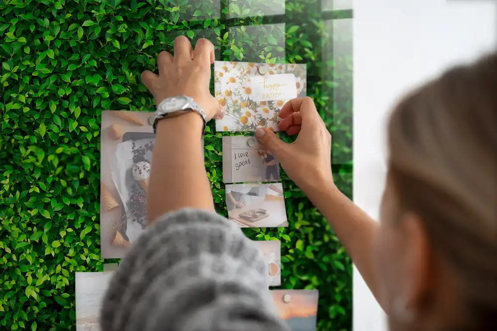 Lombos kerítés mintás mágneses emlékeztető tábla