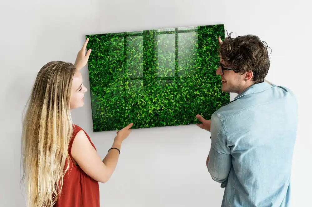 Lombos kerítés mintás mágneses emlékeztető tábla