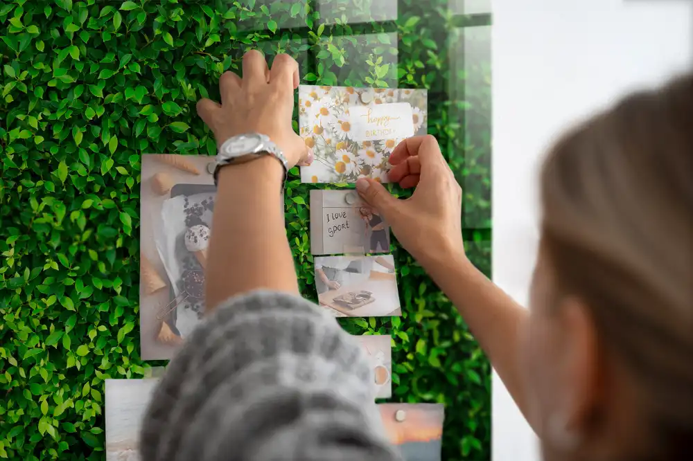 Lombos kerítés mintás mágneses emlékeztető tábla