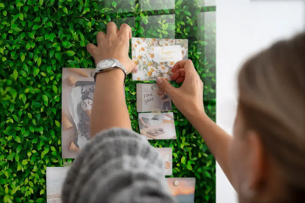 Lombos kerítés mintás mágneses emlékeztető tábla
