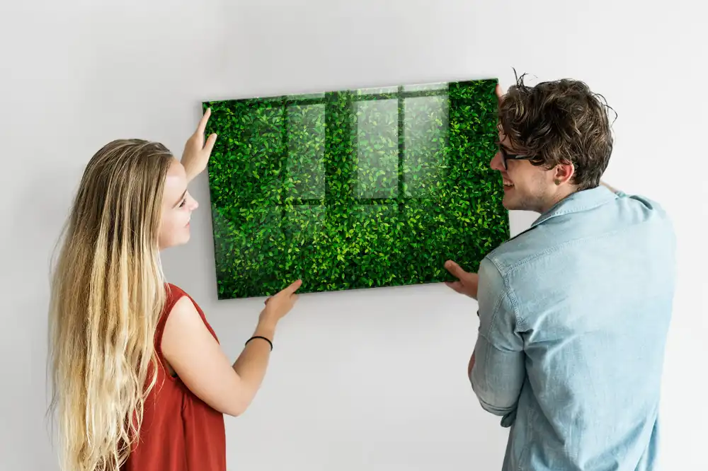 Lombos kerítés mintás mágneses emlékeztető tábla
