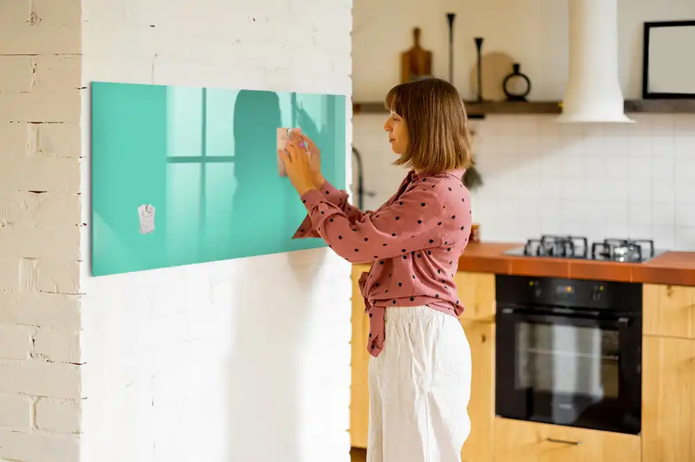 Türkiz színű mágneses emlékeztető tábla