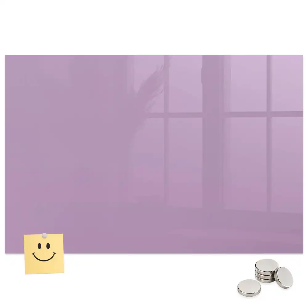 Lila színű mágneses tábla nyomtatással